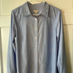 Talbots light blue fitted button up dress shirt